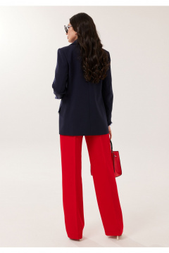 Блуза, брюки, жакет Твой имидж 2167 синий-красный - фото 3