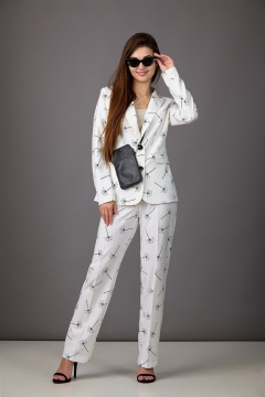 Брюки, жакет Rosheli 1149 молочный - фото 1