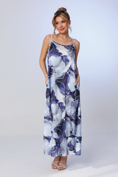 Сарафан Faufilure C1734 синий - фото 1