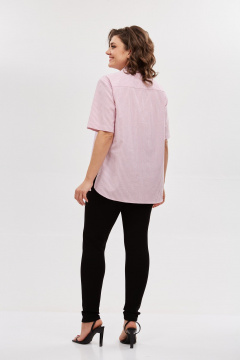 Рубашка Avenue 0338-2 полоска_красный+молочный - фото 3