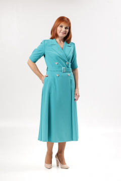 Платье Соджи 648 бирюзовый - фото 2