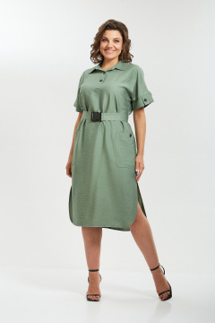 Платье Rishelie 983 олива - фото 1