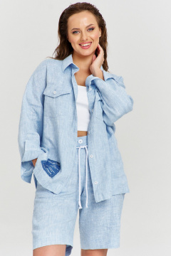 Рубашка AVE RARA 2226 голубой_меланж - фото 4