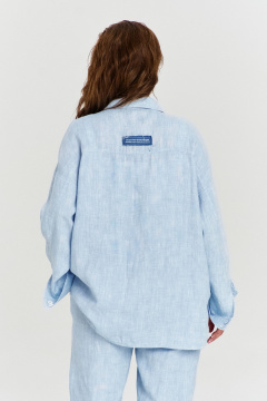 Рубашка AVE RARA 2226 голубой_меланж - фото 2