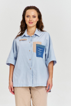 Рубашка AVE RARA 2227 голубой - фото 4