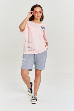 Джемпер AVE RARA 2233 розовый_меланж - фото 4