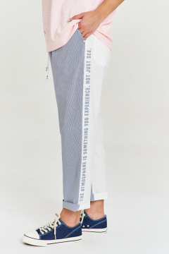 Брюки AVE RARA 4150 бело-синий - фото 3