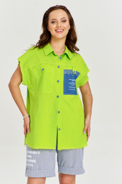 Шорты AVE RARA 4147 бело-синяя полоска - фото 5