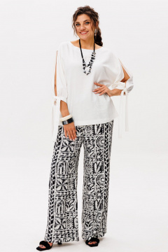 Блуза, брюки Anelli 1536 геометрия - фото 1