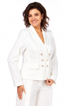 Брюки, жакет Alani Collection 2042 молоко - фото 5