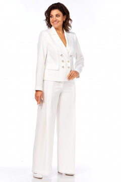 Брюки, жакет Alani Collection 2042 молоко - фото 3
