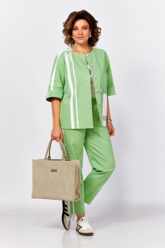Брюки, жакет Lady Secret 25207 лайм+белый - фото 1