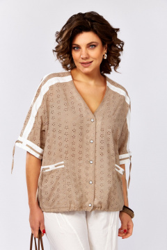 Брюки, жакет Lady Secret 25204 капучино+белый - фото 5