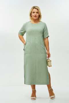 Платье LadisLine 1572 мята - фото 2