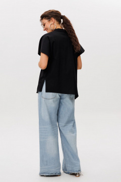 Рубашка Anelli 1618 черный_трюфель - фото 5