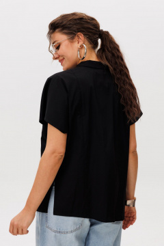 Рубашка Anelli 1618 черный_трюфель - фото 4