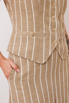 Жилет, юбка Мода Юрс 2907 темный_беж - фото 3