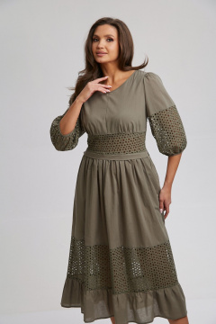 Платье Rishelie 990 хаки - фото 4