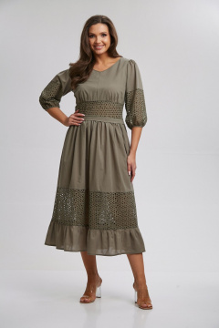 Платье Rishelie 990 хаки - фото 1