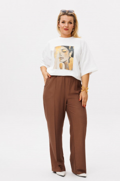 Футболка OVERYOU М205 молочный - фото 5