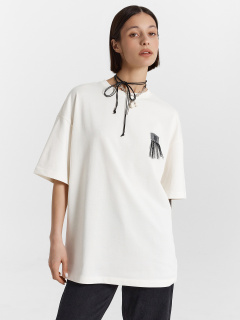 Футболка Mark Formelle 112953/24-33258Ц-0-2 св.молочный_579_D_вышивка - фото 5