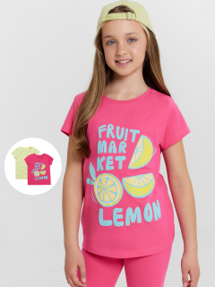 Футболка Mark Formelle 117892-2/25-36237П-0 маджента_лимоны_на_желтом_3_сл_1изд_печ_на_пол - фото 5