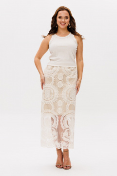 Блуза Mislana 1213 бежевый - фото 1