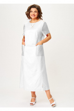 Платье AMUARt 1048-1  белый - фото 5