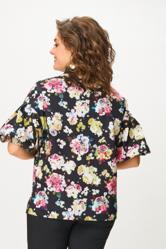 Блуза Svetlana-Style 2130 черный-цветы - фото 2
