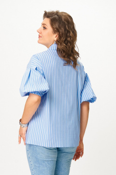 Блуза Svetlana-Style 2130 голубой_белый - фото 2