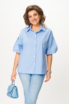 Блуза Svetlana-Style 2130 голубой_белый - фото 1