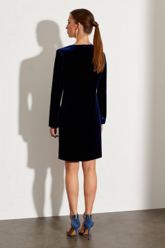 Платье Nelva 51444 синий - фото 4