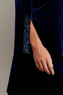 Платье Nelva 51444 синий - фото 3