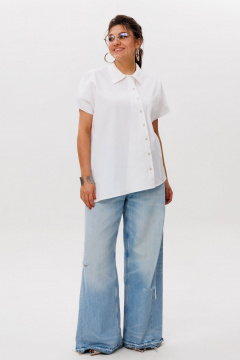 Рубашка Anelli 1618 белое_облако - фото 4