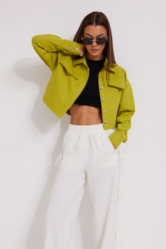 Брюки, жакет, топ N.O.W. 1588 лайм-белый-черный - фото 4