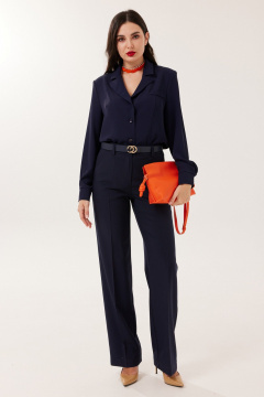 Блуза, брюки Твой имидж 2163 синий - фото 3