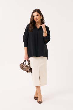 Блуза Панда 189543w черный - фото 2