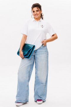 Футболка Anelli 1571 облачная_дымка - фото 2