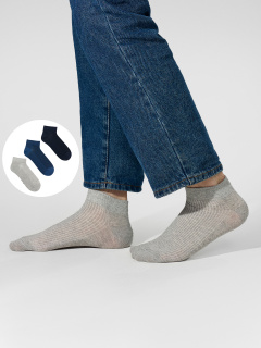 Носки Mark Formelle 131A-1587/253131A-1 сер.меланж_джинсовый_т.синий_рис.1587 - фото 5