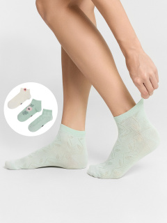 Носки Mark Formelle 300A-3123/253300A св.эвкалипт_молочный_рис.3123 - фото 5