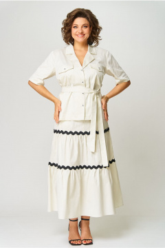 Жакет, юбка Andina city 9074-25 слоновая_кость - фото 1