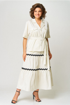 Жакет, юбка Andina city 9074-25 слоновая_кость - фото 4