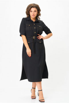 Платье Andina city 8035-25 черный - фото 2