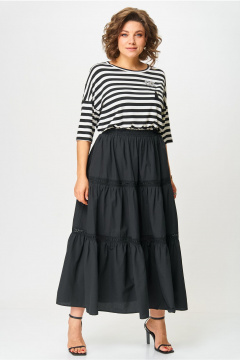 Юбка Andina city 1018-25 черный - фото 4