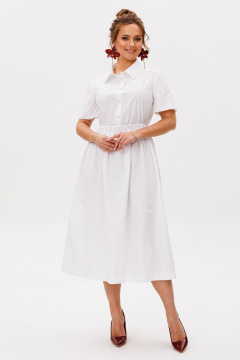 Накидка, платье Mubliz 253 белый-сетка - фото 3