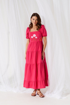 Платье ELLETTO 1091 фуксия - фото 1