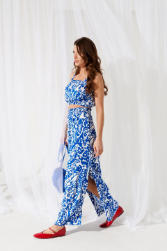 Топ, юбка ELLETTO 5296 бело-синий - фото 4