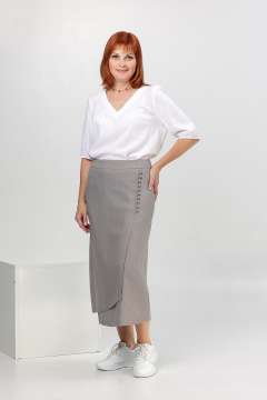 Блуза Соджи 655 белый - фото 1