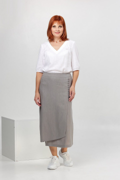 Юбка Соджи 659 серый - фото 2