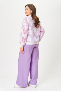 Брюки, бомбер, майка Милора-стиль 1236 лаванда_ - фото 4